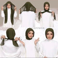 SHAWL HOODIE HEAVY CHIFFON PREMIUM 1.7M