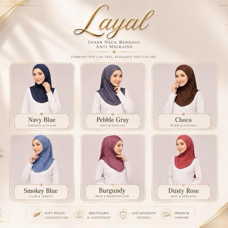 LAYAL INNER NECK BERDAGU LIGHTWEIGHT COTTON