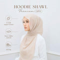 MAGNET HOODIE 2M PREMIUM HEAVY CHIFFON by Diamodest