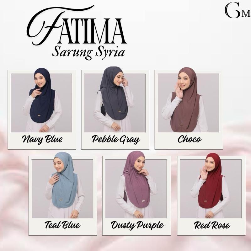 FATIMA SARUNG SYRIA MOSCREPE INSTANT HIJAB