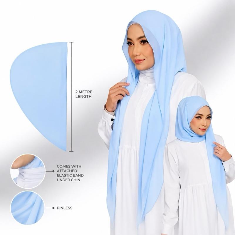 SHAWL HOODIE WITH GETAH CHIFFON