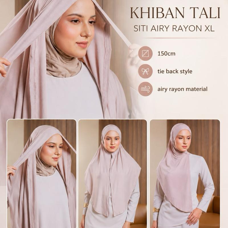 KHIBAN TALI SITI XL AIRY RAYON BIDANG 55”