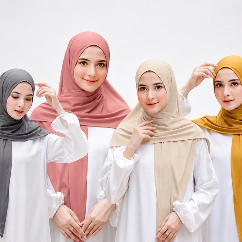 INSTANT SQUARE HIJAB JERSEY PREMIUM