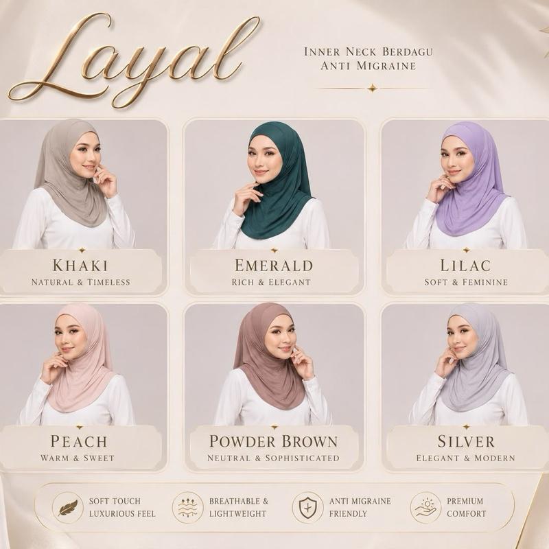 LAYAL INNER NECK BERDAGU LIGHTWEIGHT COTTON