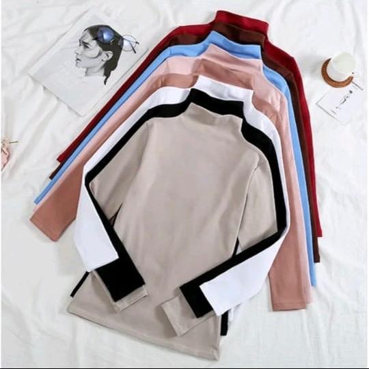 [SG SELLER] Mid High Collar Innerwear Shirt