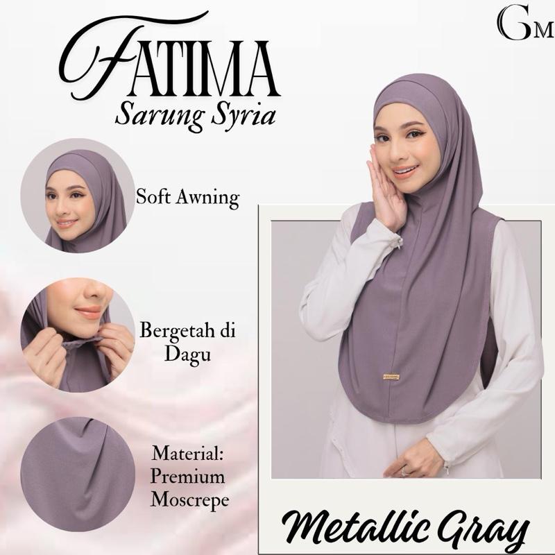 FATIMA SARUNG SYRIA MOSCREPE INSTANT HIJAB