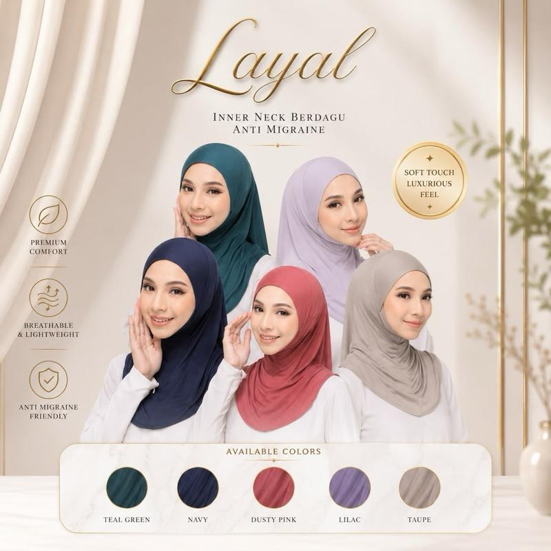 LAYAL INNER NECK BERDAGU LIGHTWEIGHT COTTON