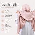 MARIA HOODIE WITH ATTACHED INNER 1.7M AIRY RAYON